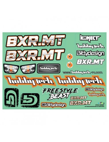 Planche de adhesivos Hobbytech BXR.MT