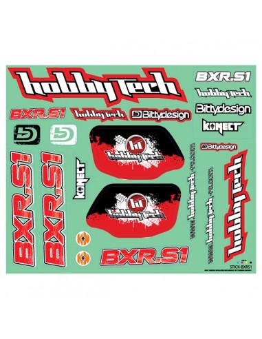 Planche de adhesivos Hobbytech BXR.S1...