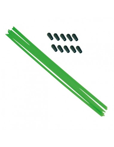 Tubo antena 30cm verde fluor con...