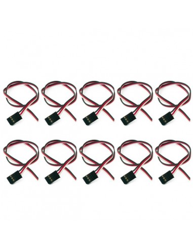 Cordon servo macho FUTABA 30cm (10 pcs)